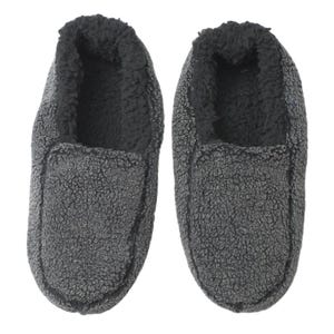 Men's Sherpa Lined Soft Slippers: Cozy Indoor House Shoes (Size 9-10) image 1