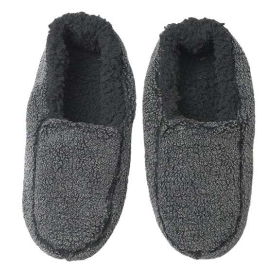 Men's Sherpa Slippers: Soft Cozy Indoor House Men Shoes indoor slippers, Size 9-10
