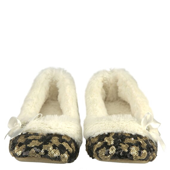 purple bunny slippers