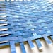 Blue Paper Weaving Art- Original Abstract- Woven Paper- 15x15 - Etsy