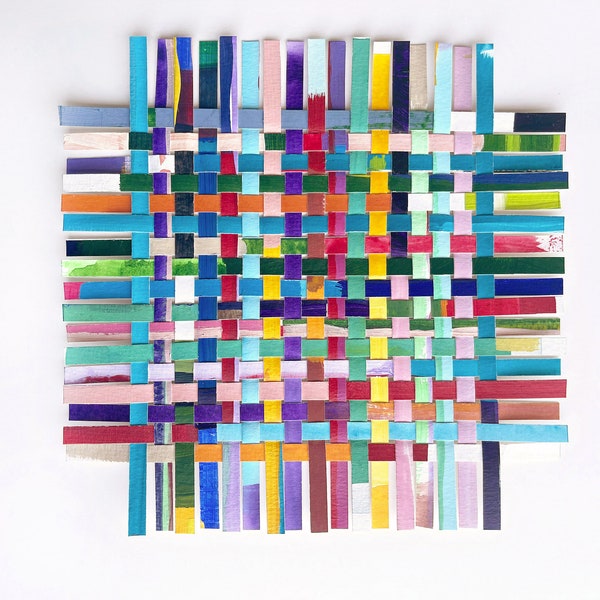 Woven Paper Art Etsy