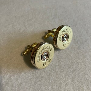 Winchester cufflinks unique shooting gift. (RARE)
