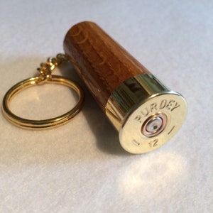 Purdey Solid Oak Wood Keyring/Bag Charm Gift!!