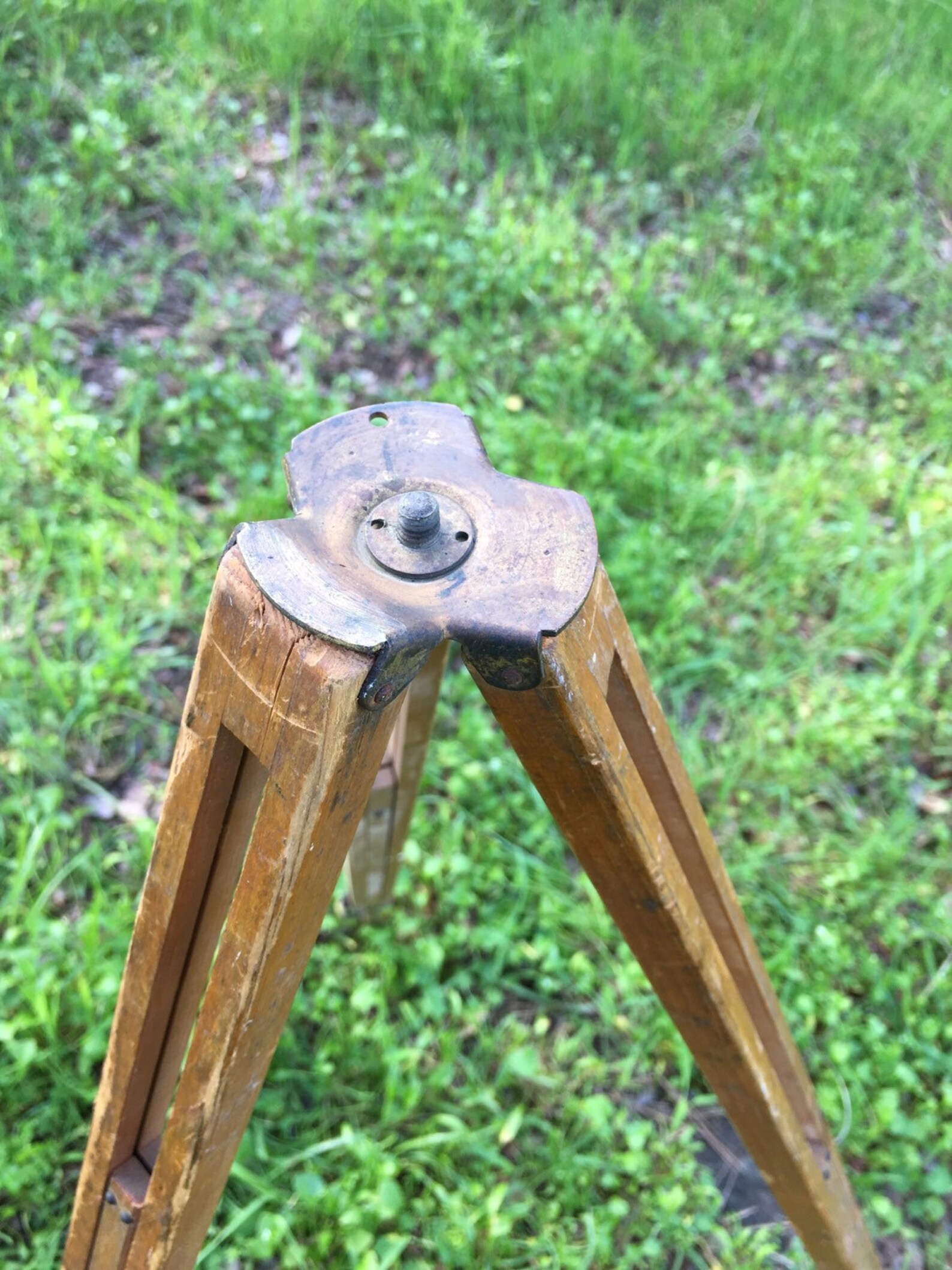 1910's Antique Wood Camera Tripod with Brass Camera screw Etsy