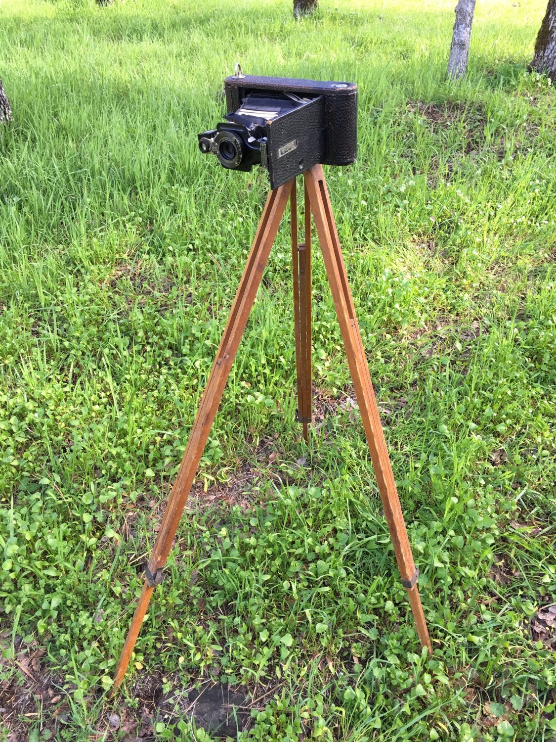1910's Antique Wood Camera Tripod with Brass Camera screw Etsy