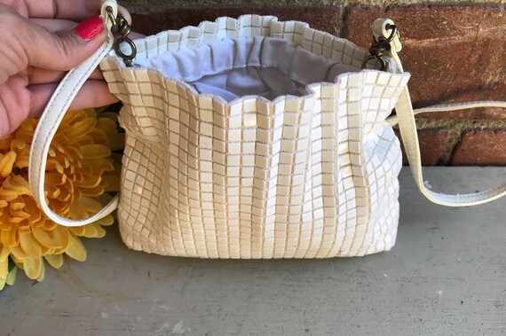 Vintage White Soft Shell Purse