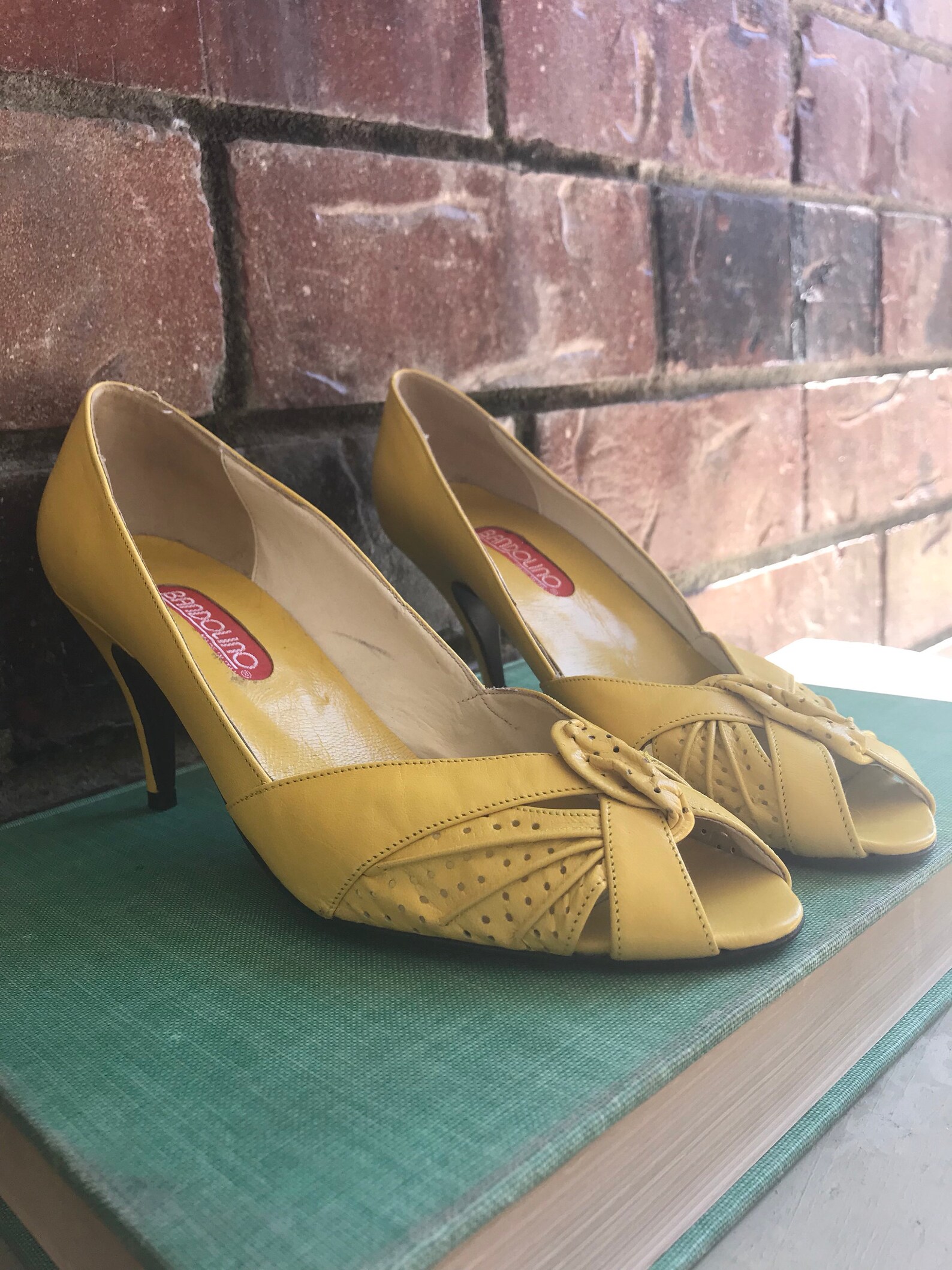 canary yellow pumps