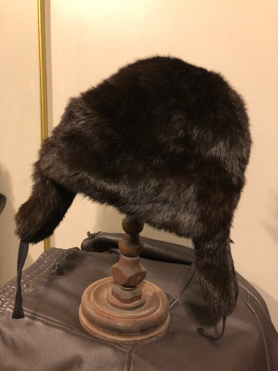 Vintage Russian mink fur hat