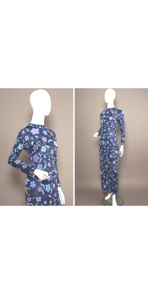 PUCCI 60s Purples PSYCHEDELIC Flowers Maxi Dress U