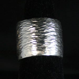 Sterling Silver Wide Band Boho Ring