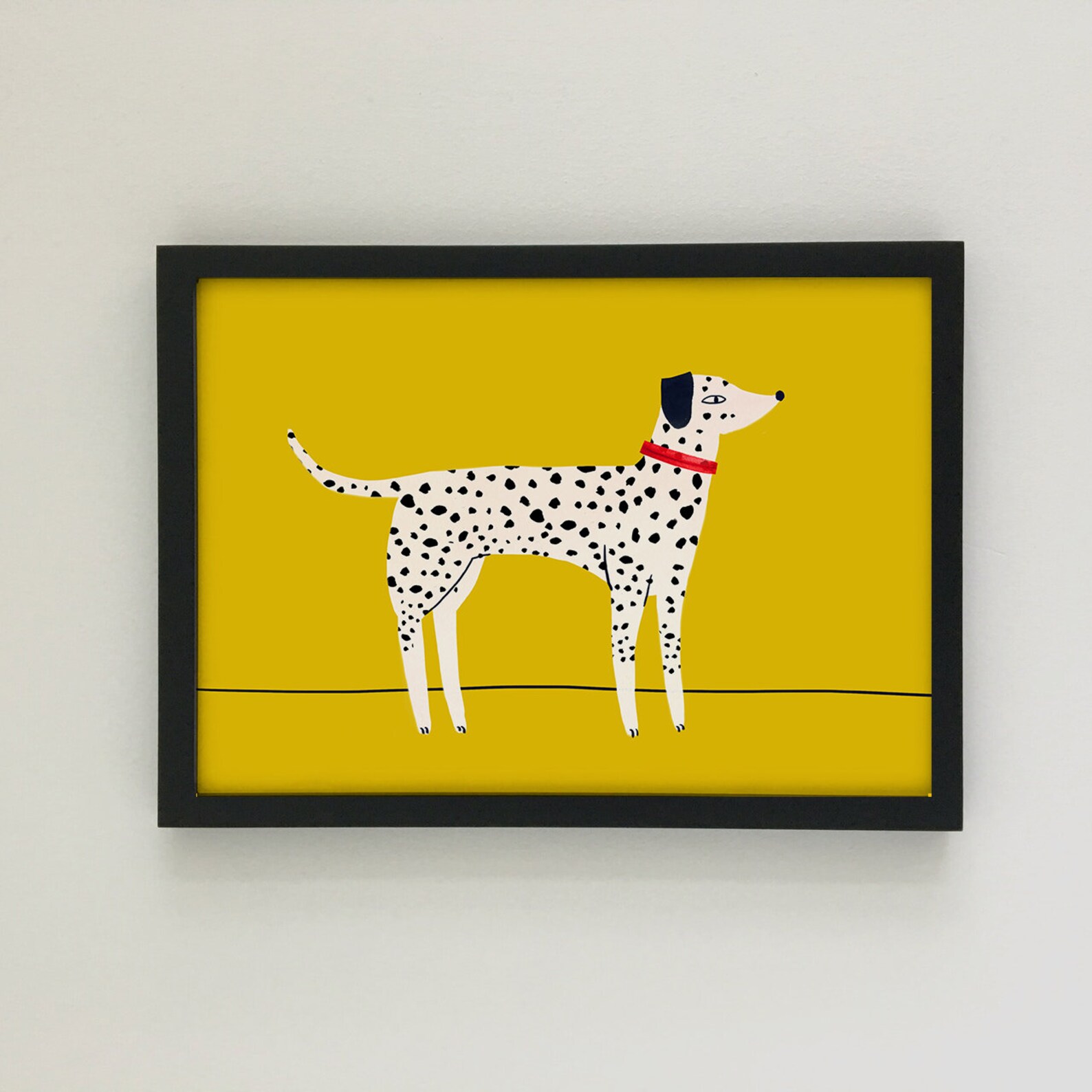 Dalmatian Dog Print Dalmatian Wall Art Art Print Dog Etsy