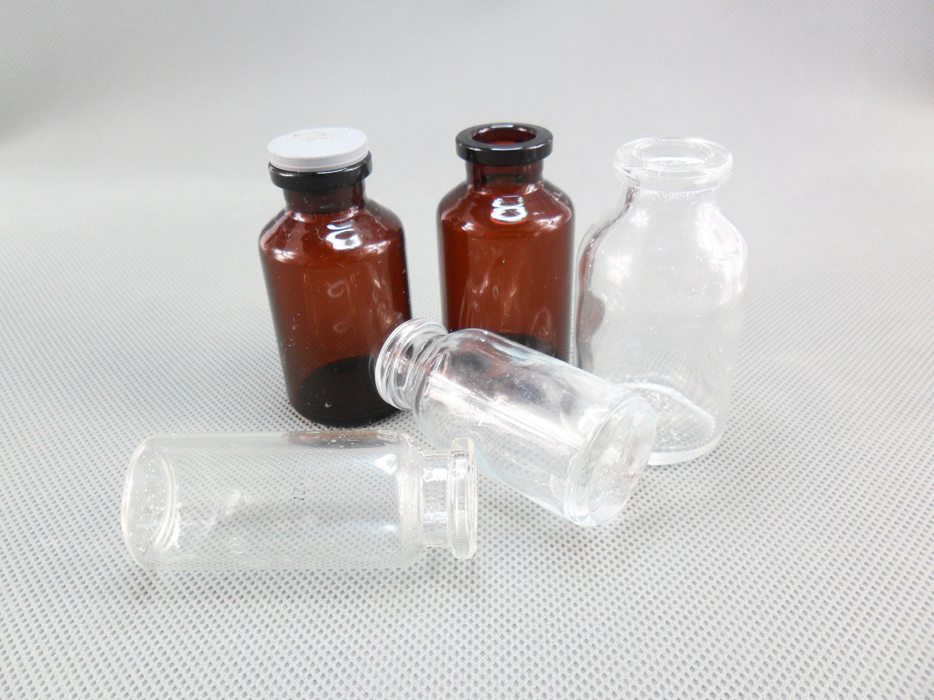 Small Vintage Apothecary Bottles Craft Supplies Vial Miniature Etsy