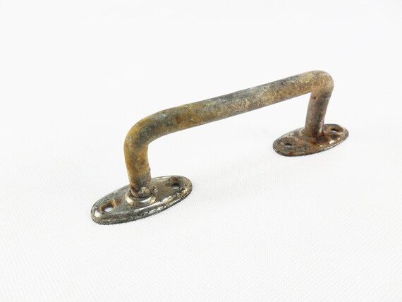 vintage Handmade iron door screen handles Knob pull rustic Victorian 4 Pic