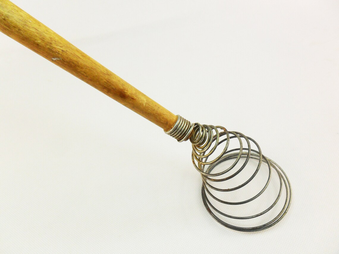 Vintage Wire Whisk With Wooden Handle New Antique Hand Egg | Etsy
