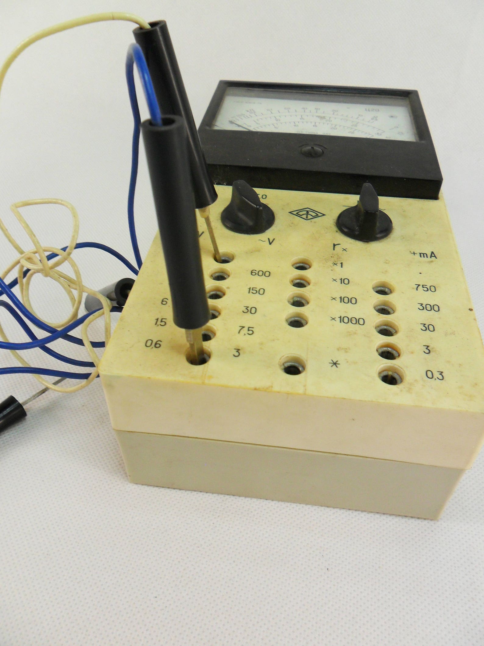 Analogue tester multimeter Old electrical measuring device Etsy