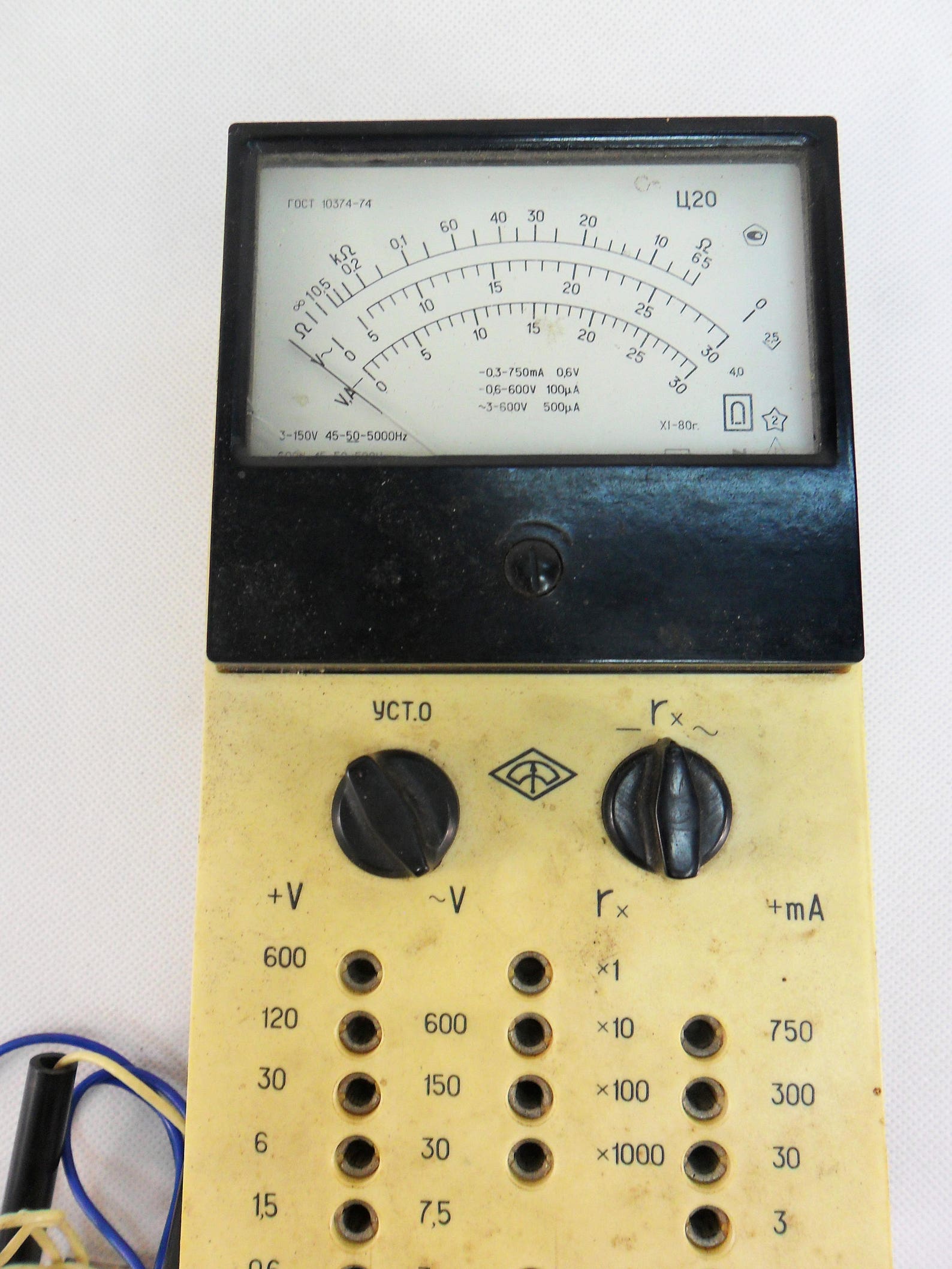 Analogue tester multimeter Old electrical measuring device Etsy