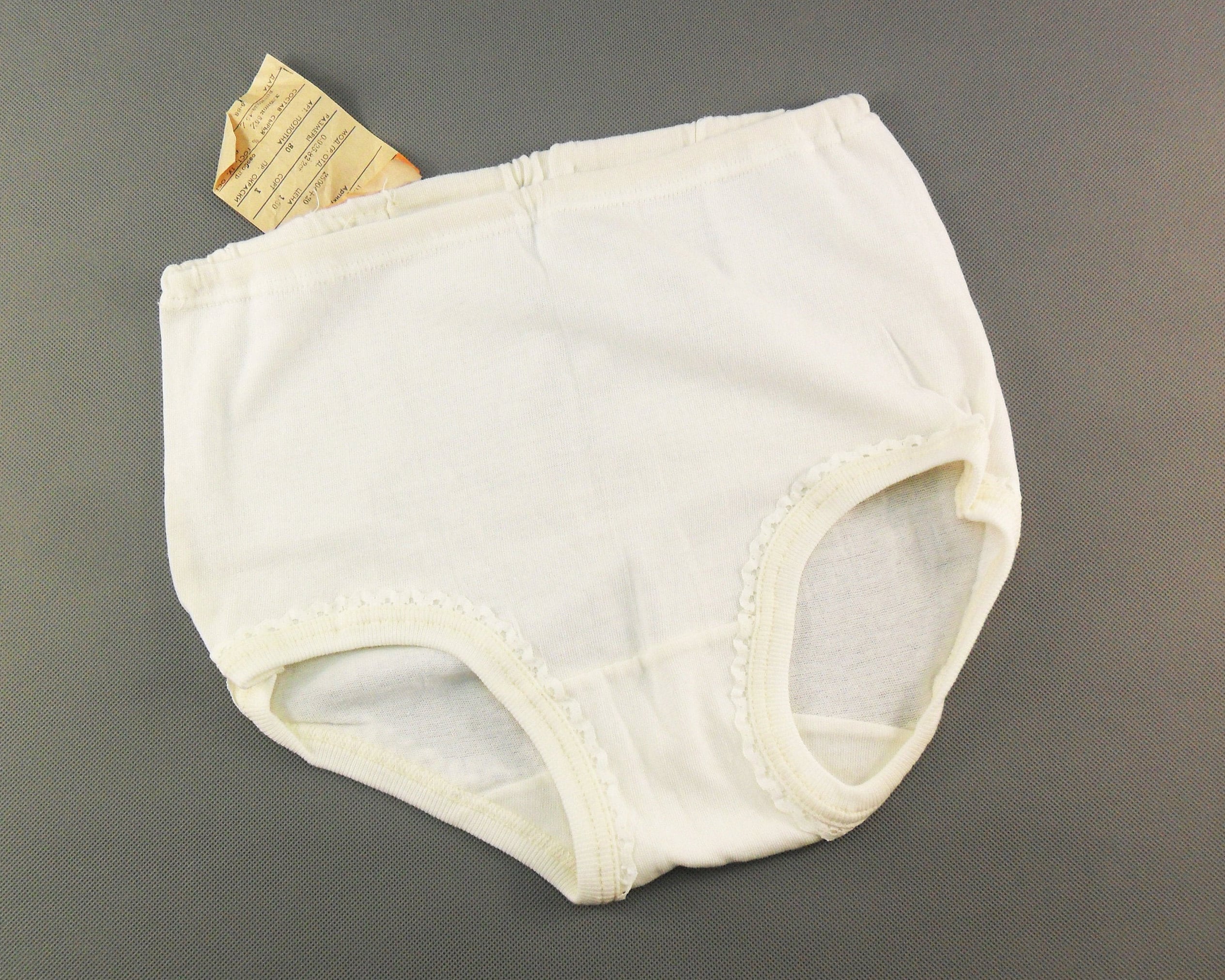 Womens girls vintage underpants White natural women's Etsy