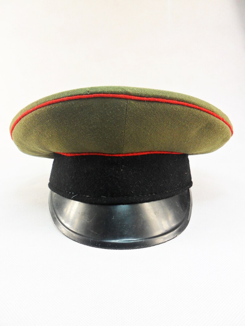 Vintage Military Hat Cap Military Peaked Cap Authentic Soviet Etsy