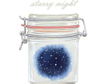 starry night in a jar