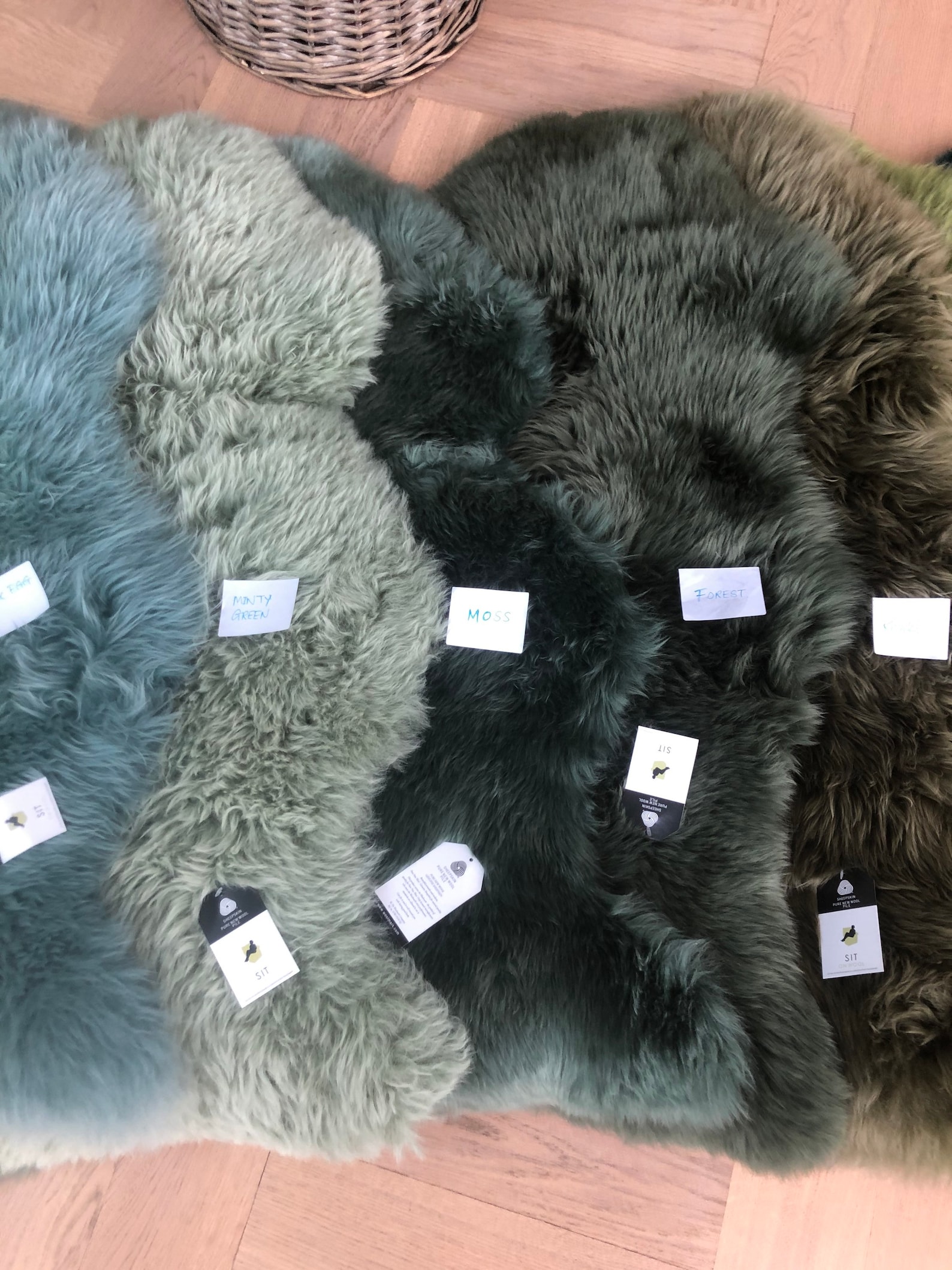 Green Sheepskin Rug Genuine Sheepskin Rug Green Rug Green Etsy UK