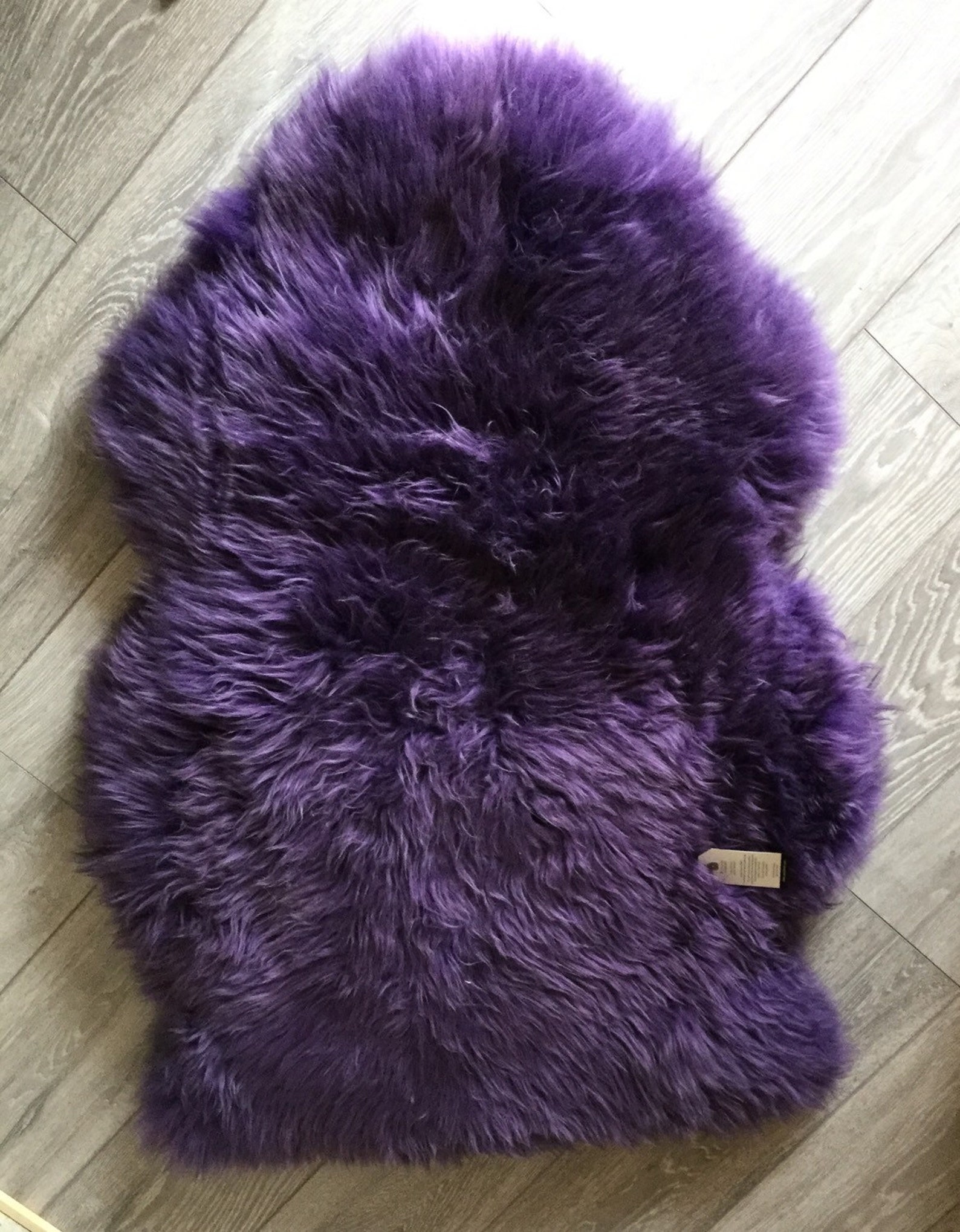 Violet Purple Sheepskin Rug Throw. Luxuriously Thick Soft Etsy