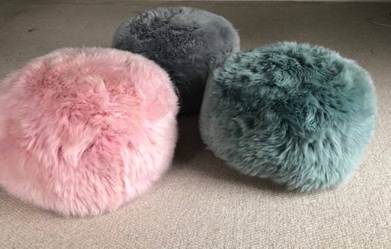 Fluffy pouffe deals