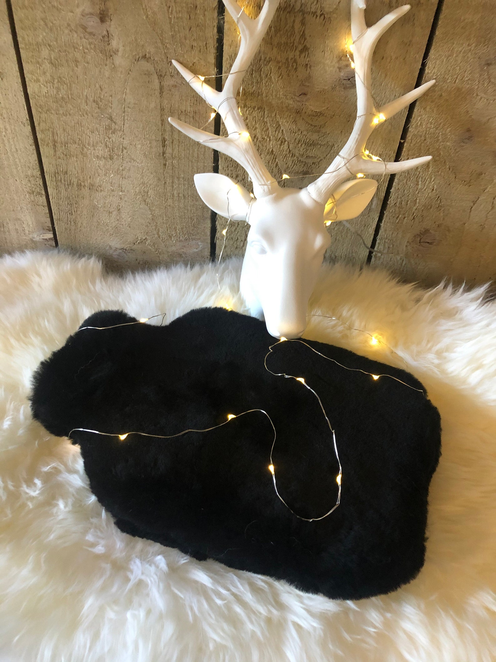 Black Sheepskin Hot Water Bottle Cover. Sheepskin Hot Water Etsy UK