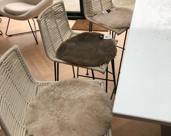 Sheepskin seat pads, genuine sheepskin, home office, working from home, office decor,  amazing gift