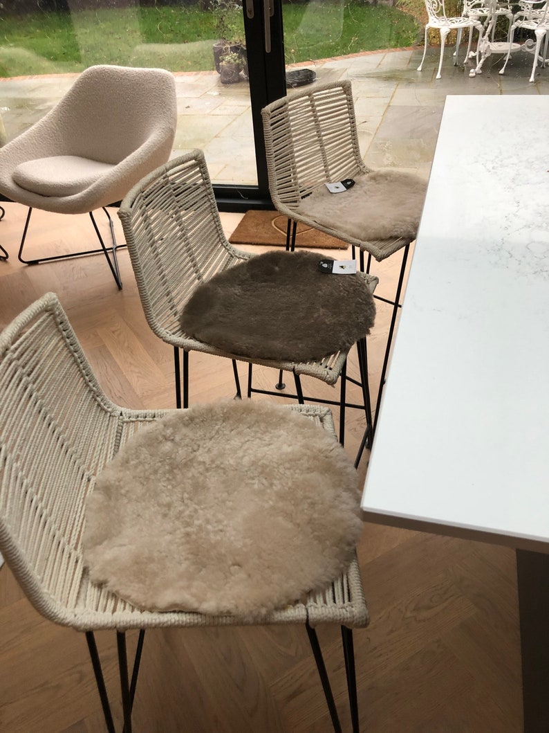 Sheepskin Seat Pads Genuine Sheepskin Home Office Working Etsy UK
