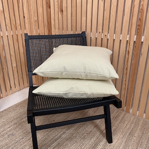 Green thin stripe  scatter cushion, green cushion,stripe  cushions, scatter cushionsl