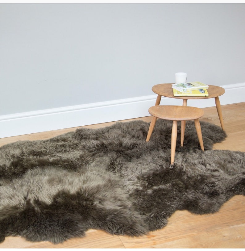 Sheepskin Rug Purple Sheepskin Lilac Sheepskin Sheepskin Etsy