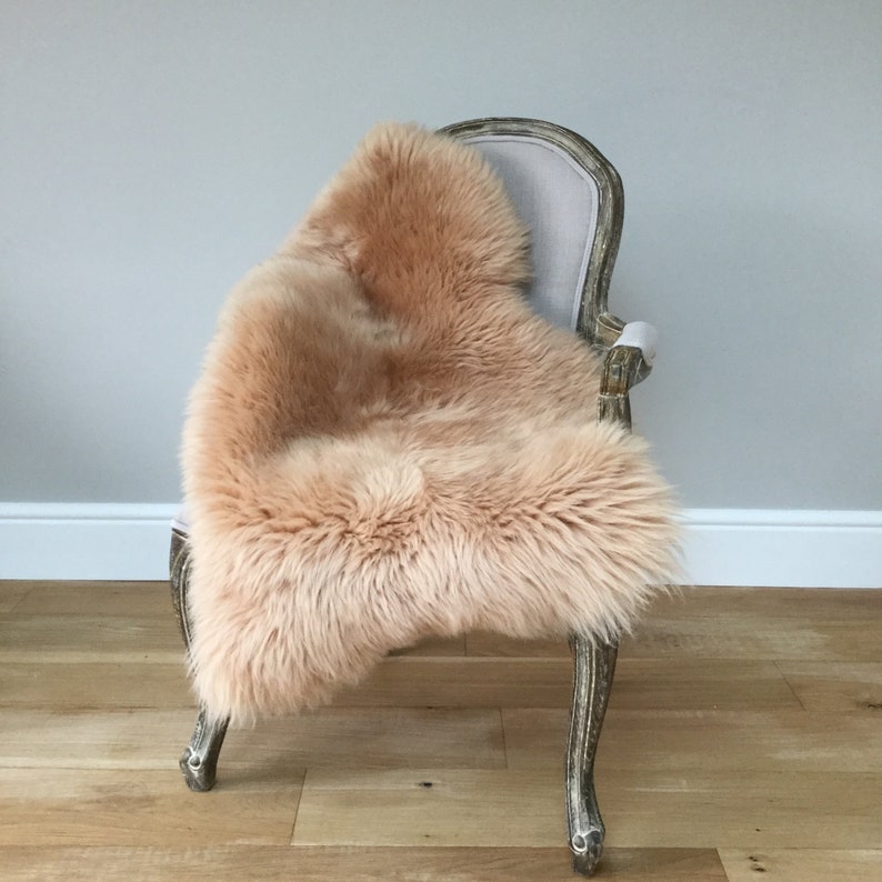 Beautiful Caramel Coloured Sheepskin Rug Throw Butterscotch Etsy
