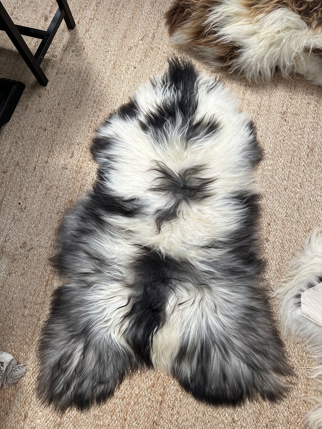 Echter Schaffell-Teppich – Flauschig, Elfenbeinfarben, Aus Natürlichem Schaffell