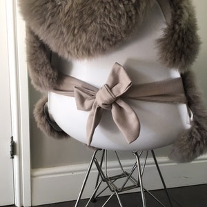 Chair ties ONLY for our SHeepskin Rug collection NOT the sheepskin!  BESPOKE . Wedding, dining chair covers , ceremony chairs , chair cover