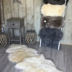 Oyster cream sheepskin genuine sheepskin rug double. Luxury fleeces, Create hygge image 2