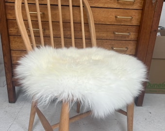 Ivory sheepskin seat pad , sheepskin seat pad, genuine sheepskin