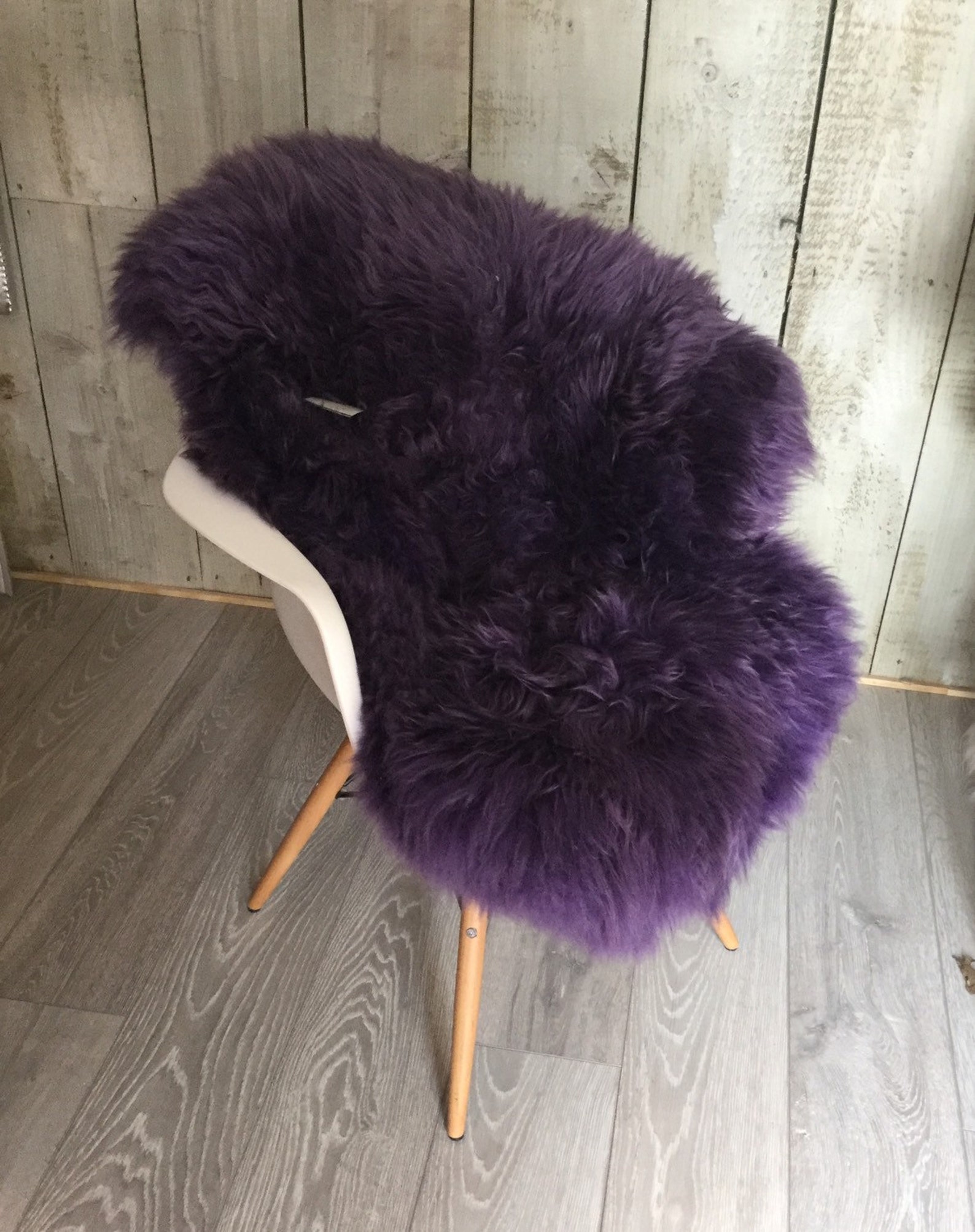 Violet Purple Sheepskin Rug Throw. Luxuriously Thick Soft Etsy