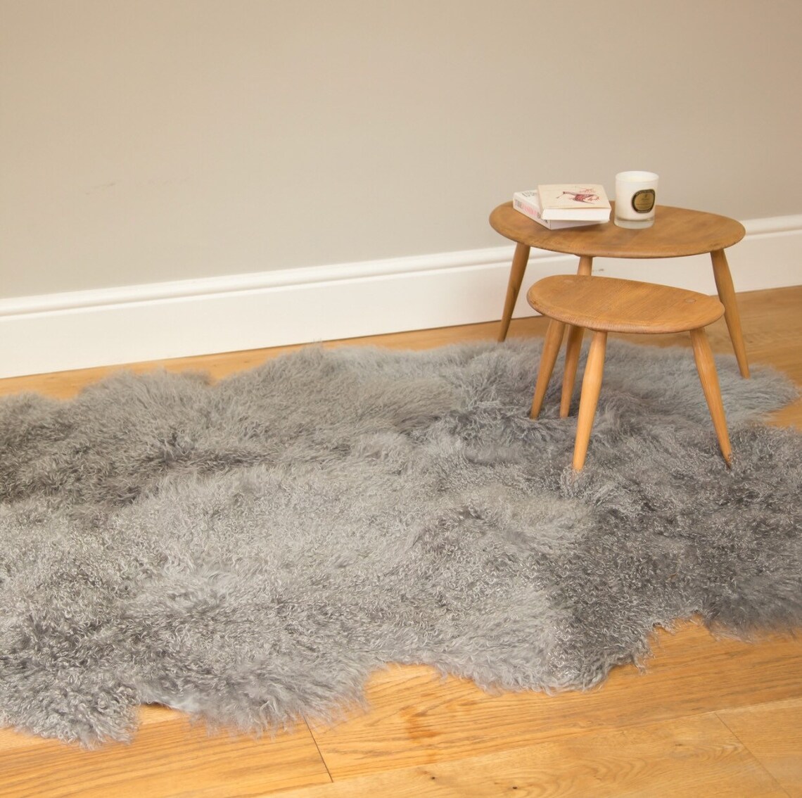 Large Tibetan Sheepskin Rug Baby Pink Sheepskin Blush Pink Etsy