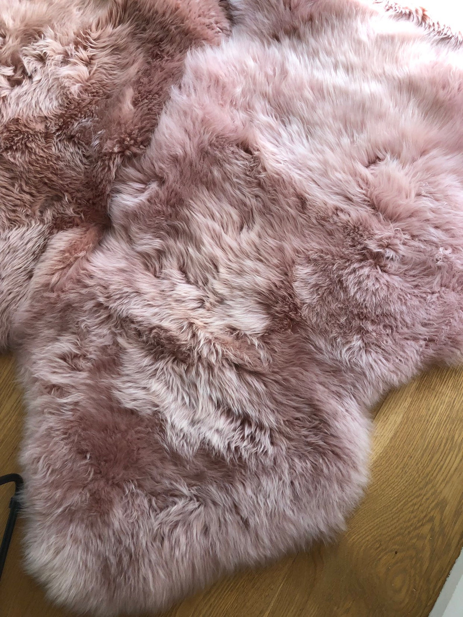 Xxl Sheepskin Rug Genuine Sheepskin Pink Sheepskin Rug Fur Etsy