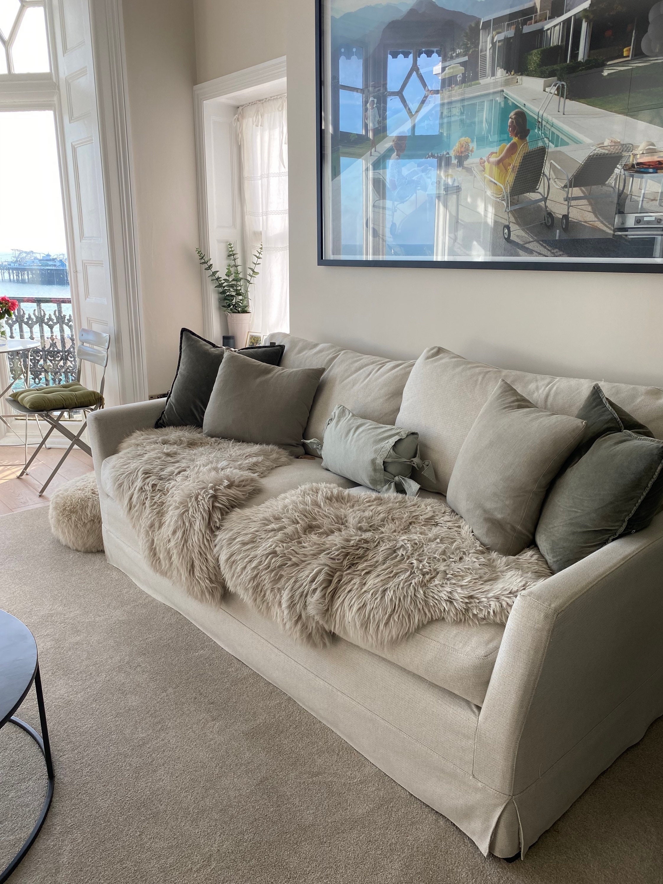 Luxury Sheepskin Rug Parchment Colour Genuine Sheepskin Rug Sheepskin Throw Chair Cover Amazing Gift Etsy