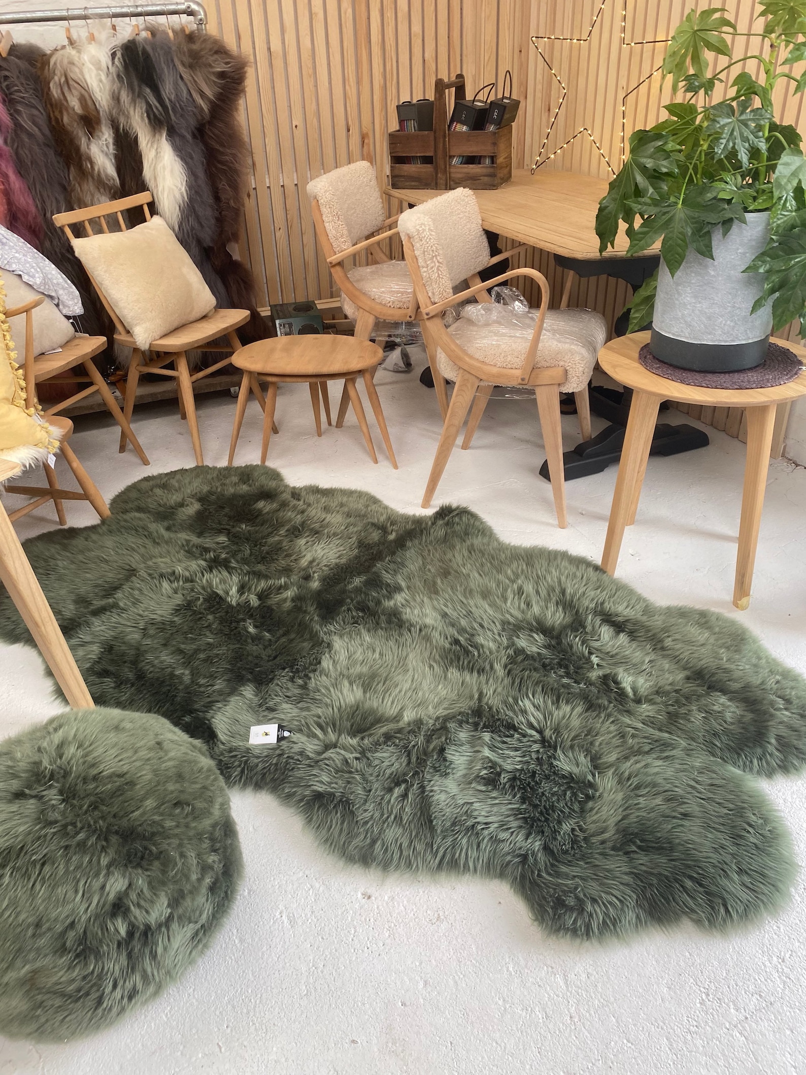 Large Green Sheepskin Rug Green Sheepskin Large Green Rug Etsy