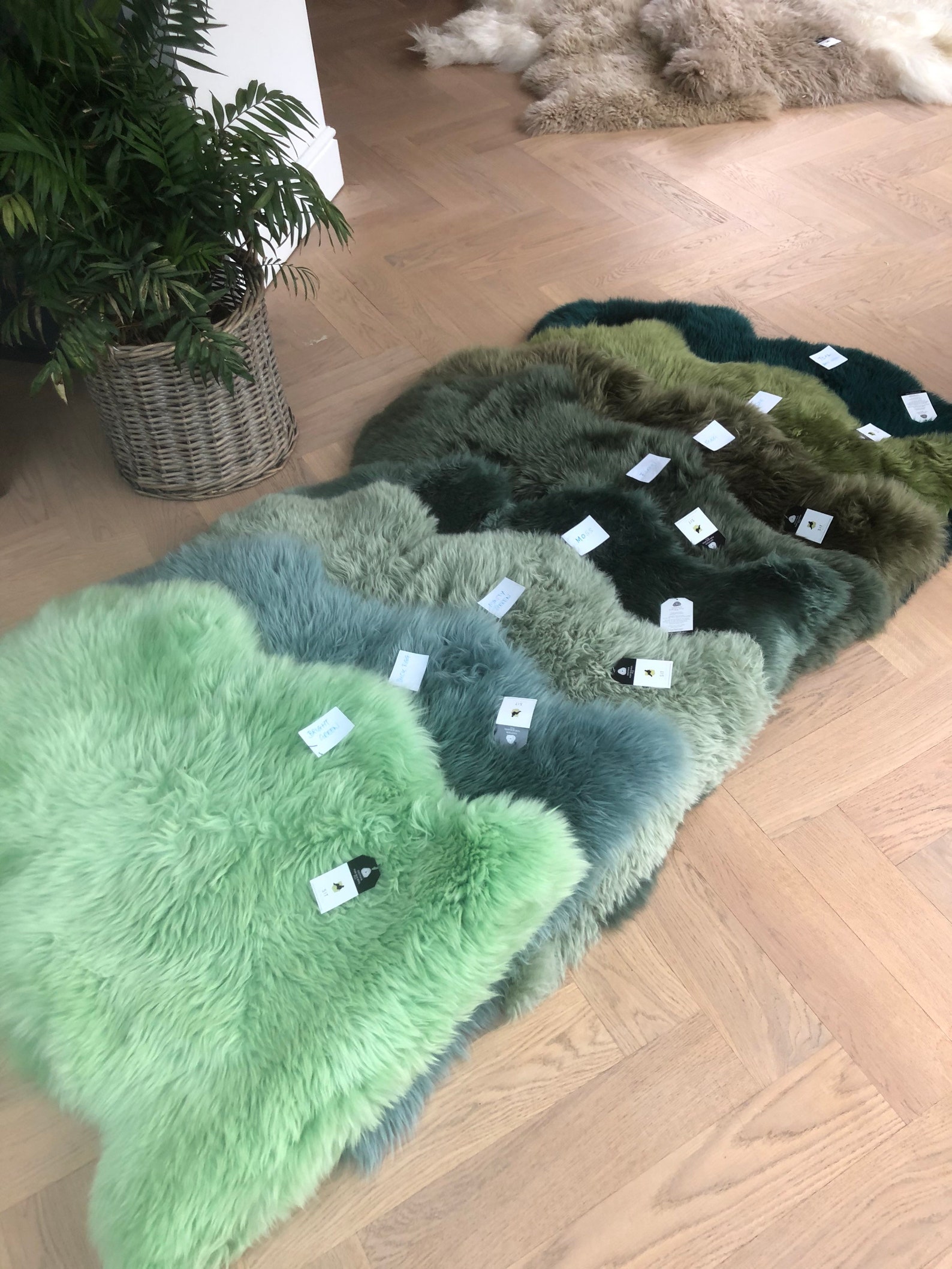 Green Sheepskin Rug Genuine Sheepskin Rug Green Rug Green Etsy UK