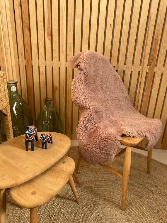 Shearling chair cover sale