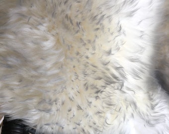 Housse de coussin en peau de mouton islandaise