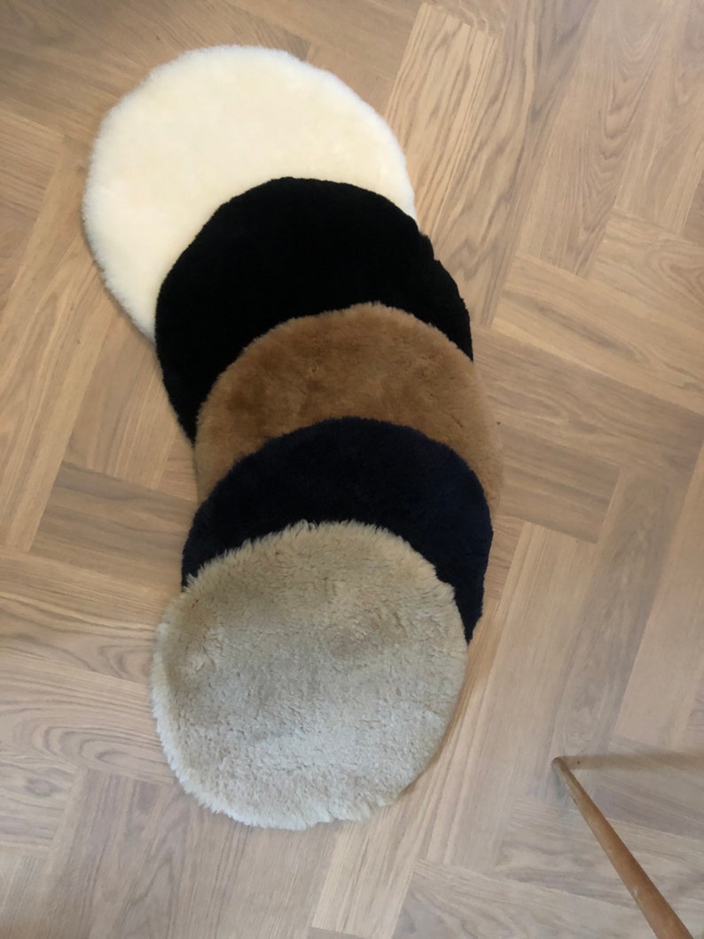 Sheepskin seat pads genuine sheepskin home office working Etsy