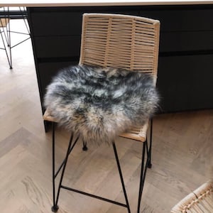 longer wool sheepskin seat pads, seat pad , chair cushion, genuine sheepskin, home office, desk chair cushion, sheepskin seat pad , seat pad
