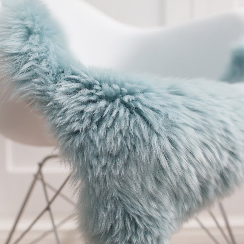 Duck Egg Sheepskin Rug Bespoke Chair Covers Nordic Home Etsy UK