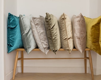 Gorgeous Silky Velvet cushions, scatter cushions, variety of colours, luxury cushions, home decor, interior design