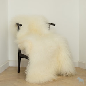 Huge Ivory Sheepskin Rug, Superior soft thick fleece, Icelandic Luxury Sheepskin, Hygge, fur rug, interior decor, Scandinavian home,