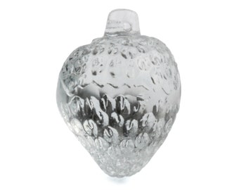 Vintage crystal clear glass pear fruit lamp Chandelier lamp prism 40mm Vintage crystal clear glass pear fruit lamp Chandelier lamp prism 40mm